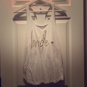 Bride tank top